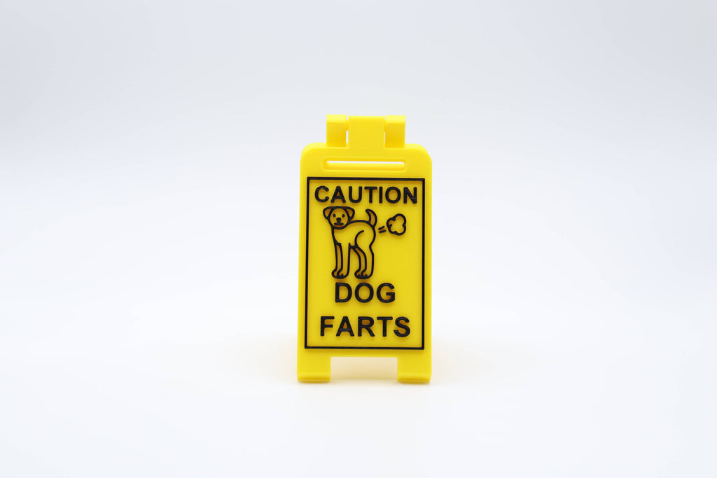 Caution Dog Farts Floor Sign – Funny Gag Gift for Pet Owners 🐶💨