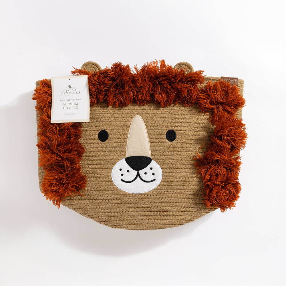 Cotton Rope Animal Hamper - Lion