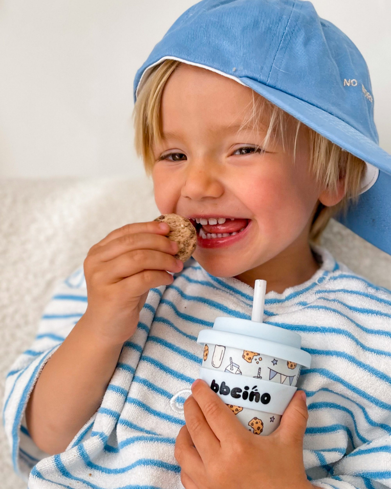 Tough Cookie in Blue Babycino Cup - 120ml (STRAW INCLUDED)