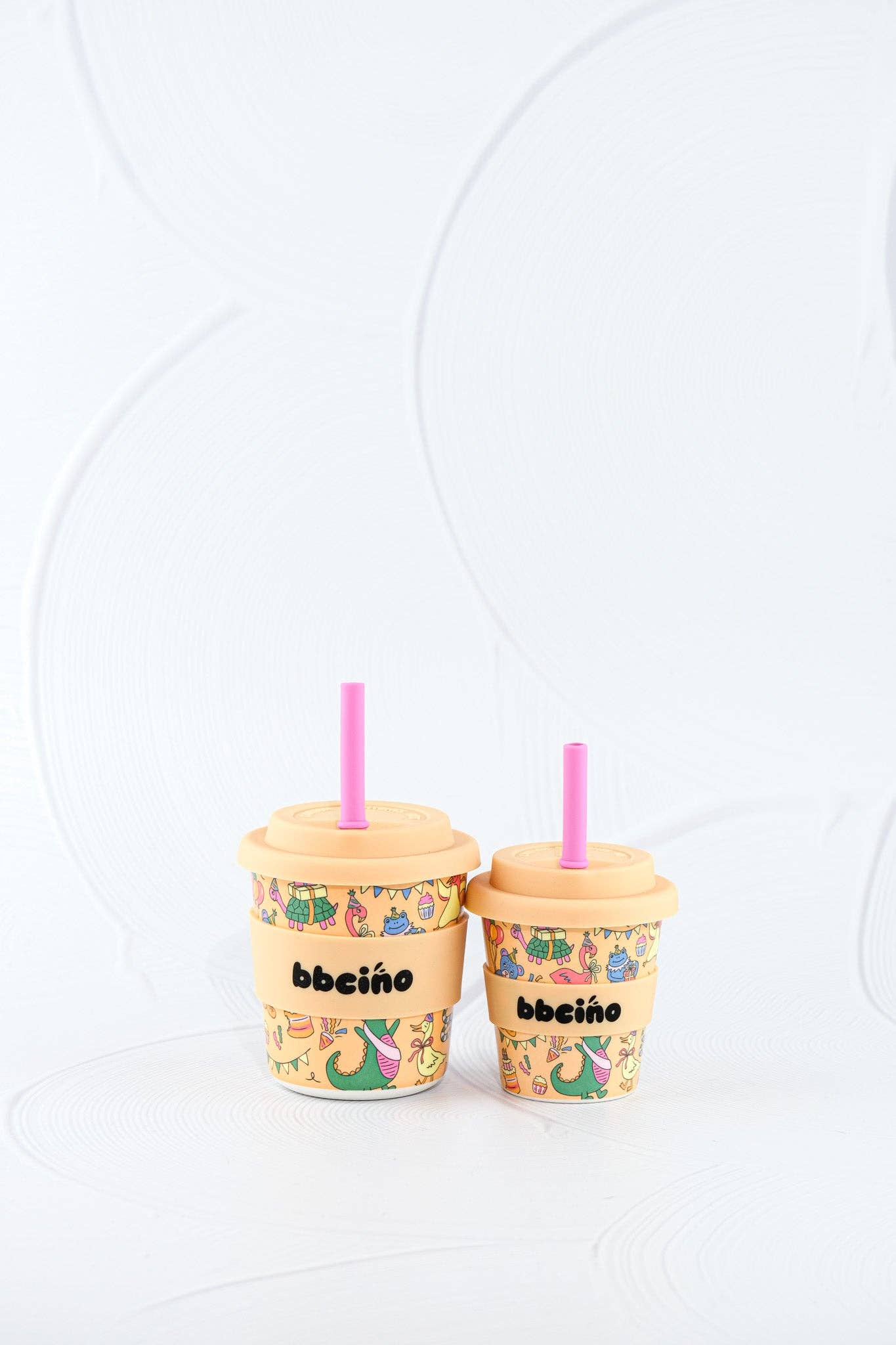 Party Animal in Orange Babycino Cup - 120ml (STRAW INCLUDED)