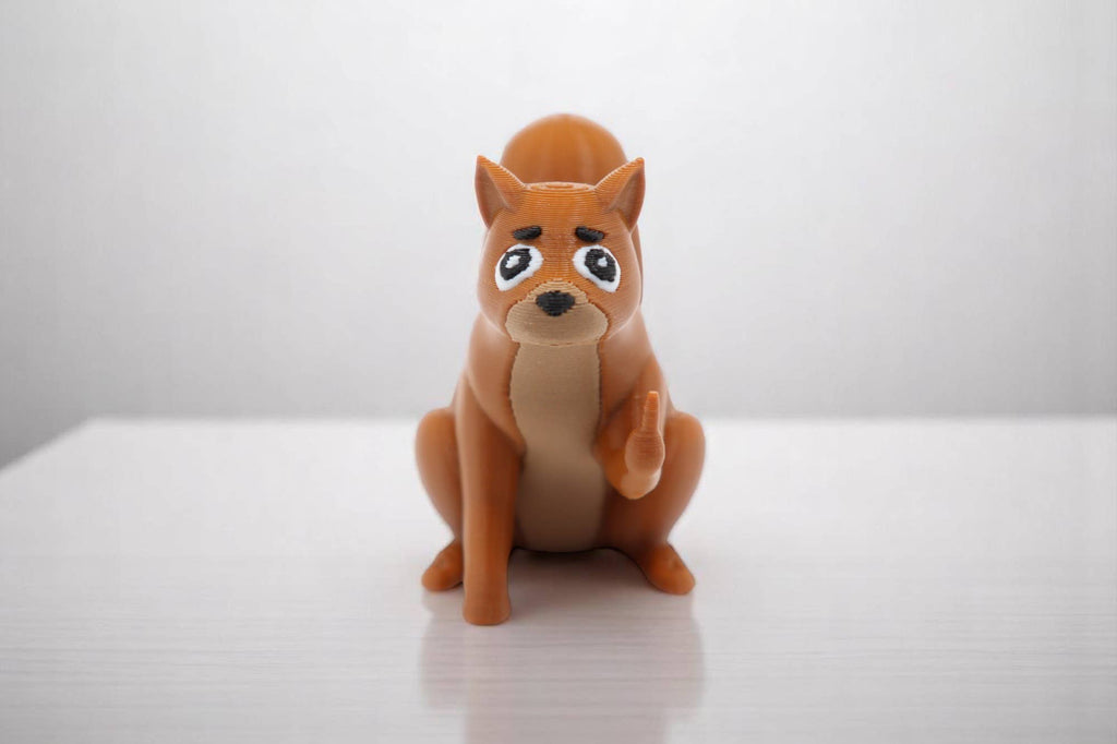 Squirrel Middle Finger Figurine – Funny Sarcastic Squirrel Gift