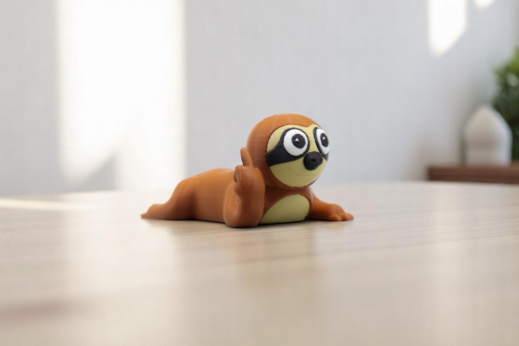 Sloth Middle Finger Figurine – Funny Sarcastic Sloth Gift