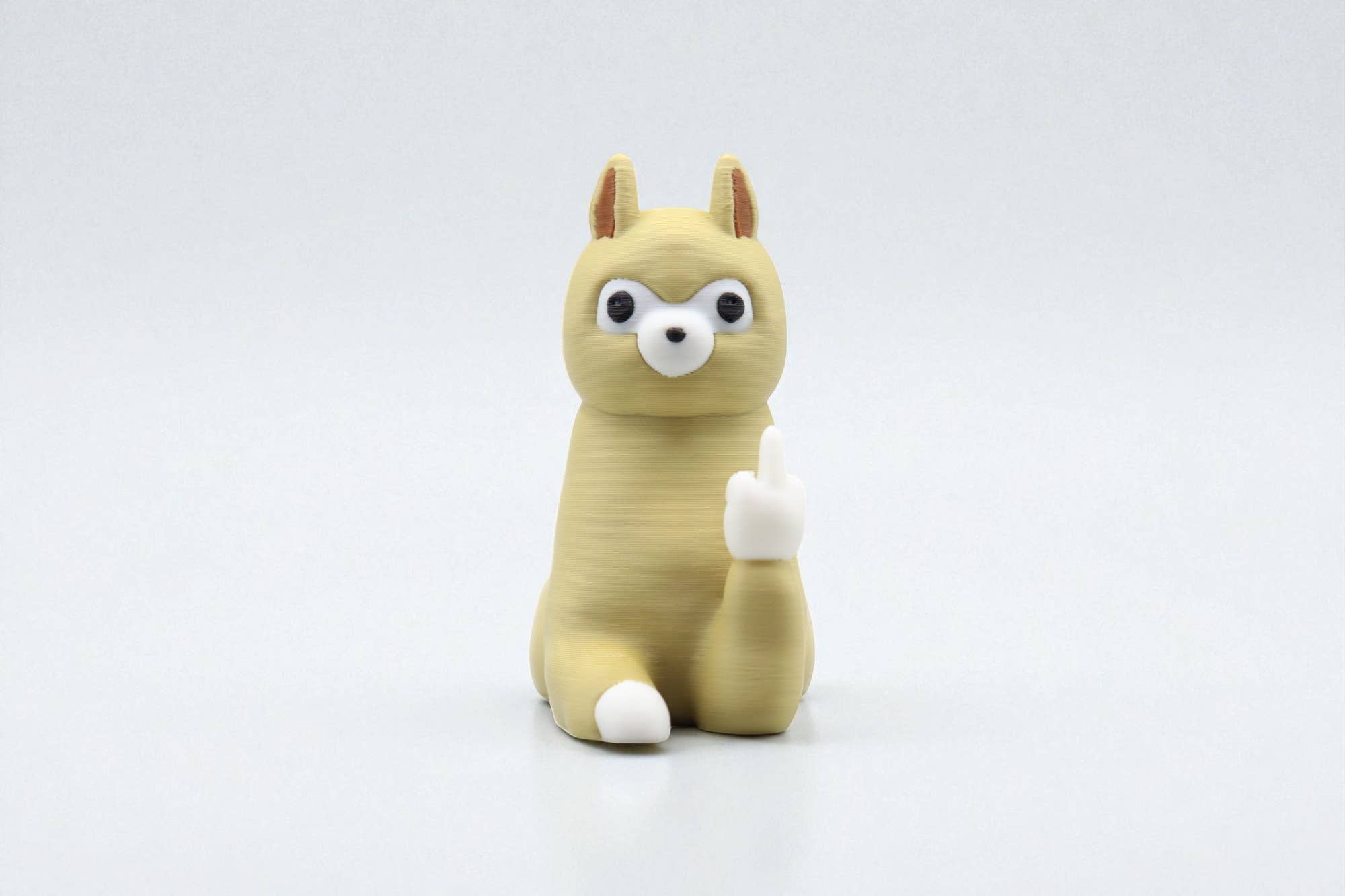 Llama Middle Finger Figurine – Funny Sarcastic Llama Gift