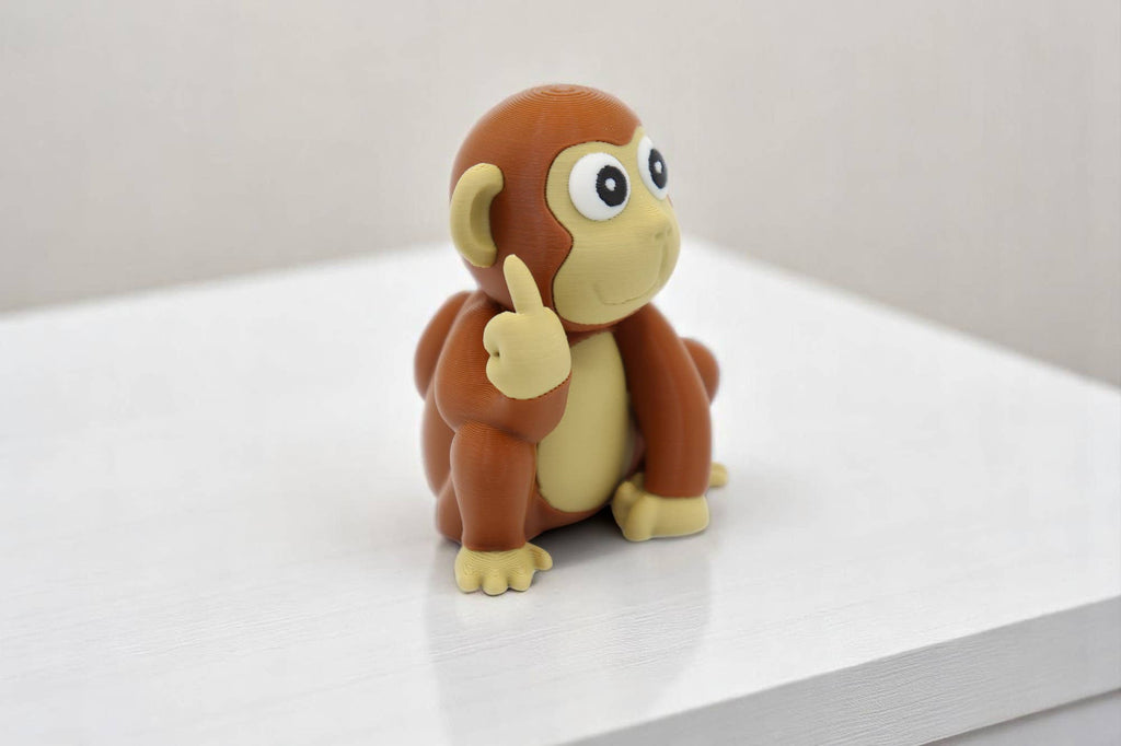 Monkey Middle Finger Figurine – Funny Sarcastic Monkey Gift