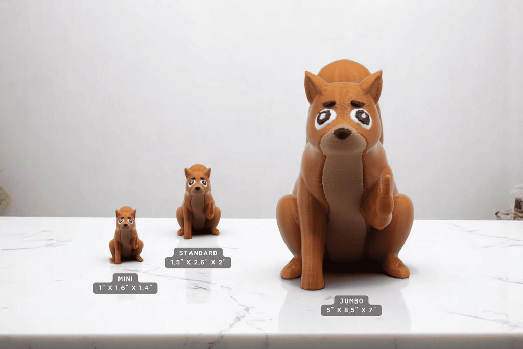 Squirrel Middle Finger Figurine – Funny Sarcastic Squirrel Gift