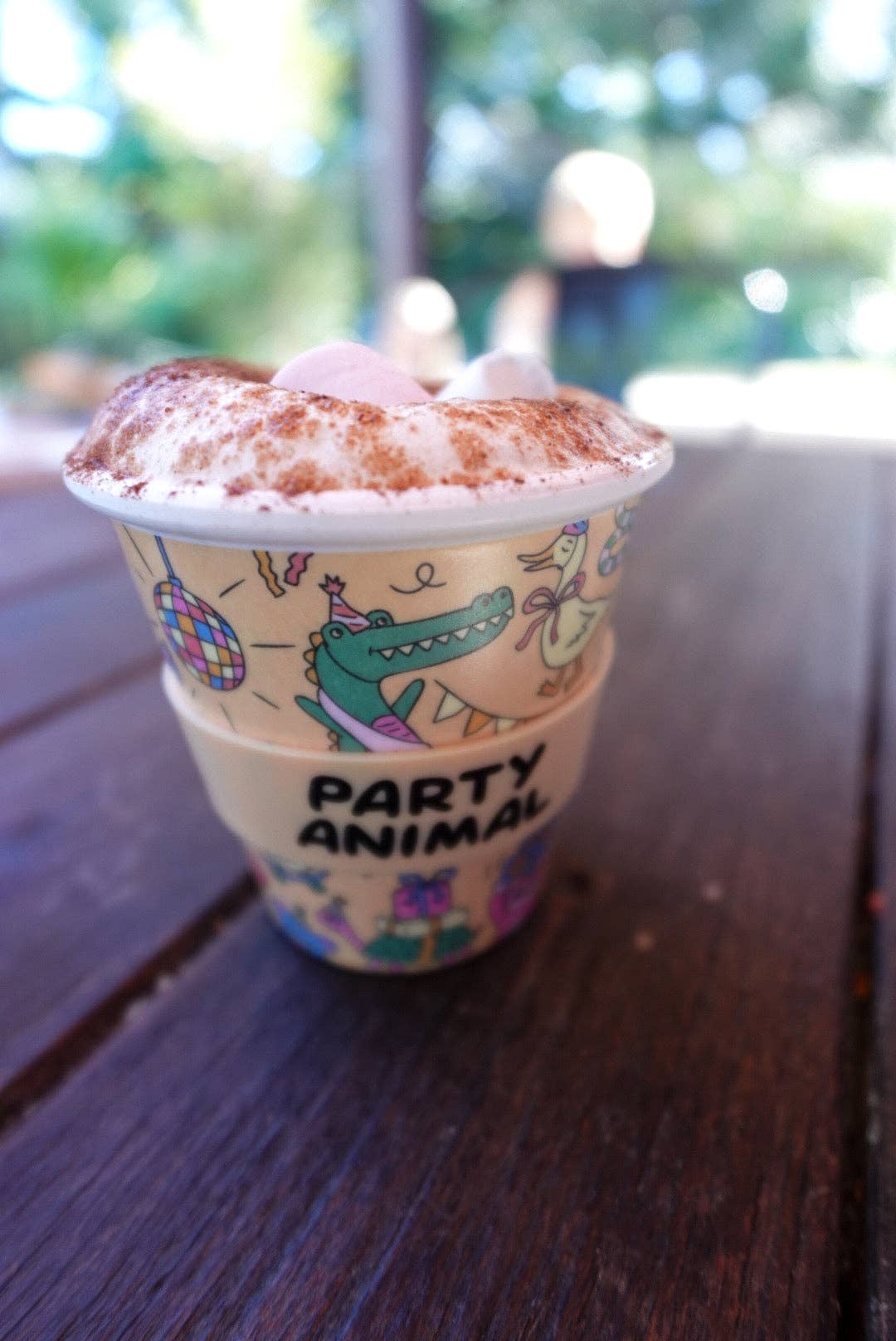 Party Animal in Orange Babycino Cup - 120ml (STRAW INCLUDED)