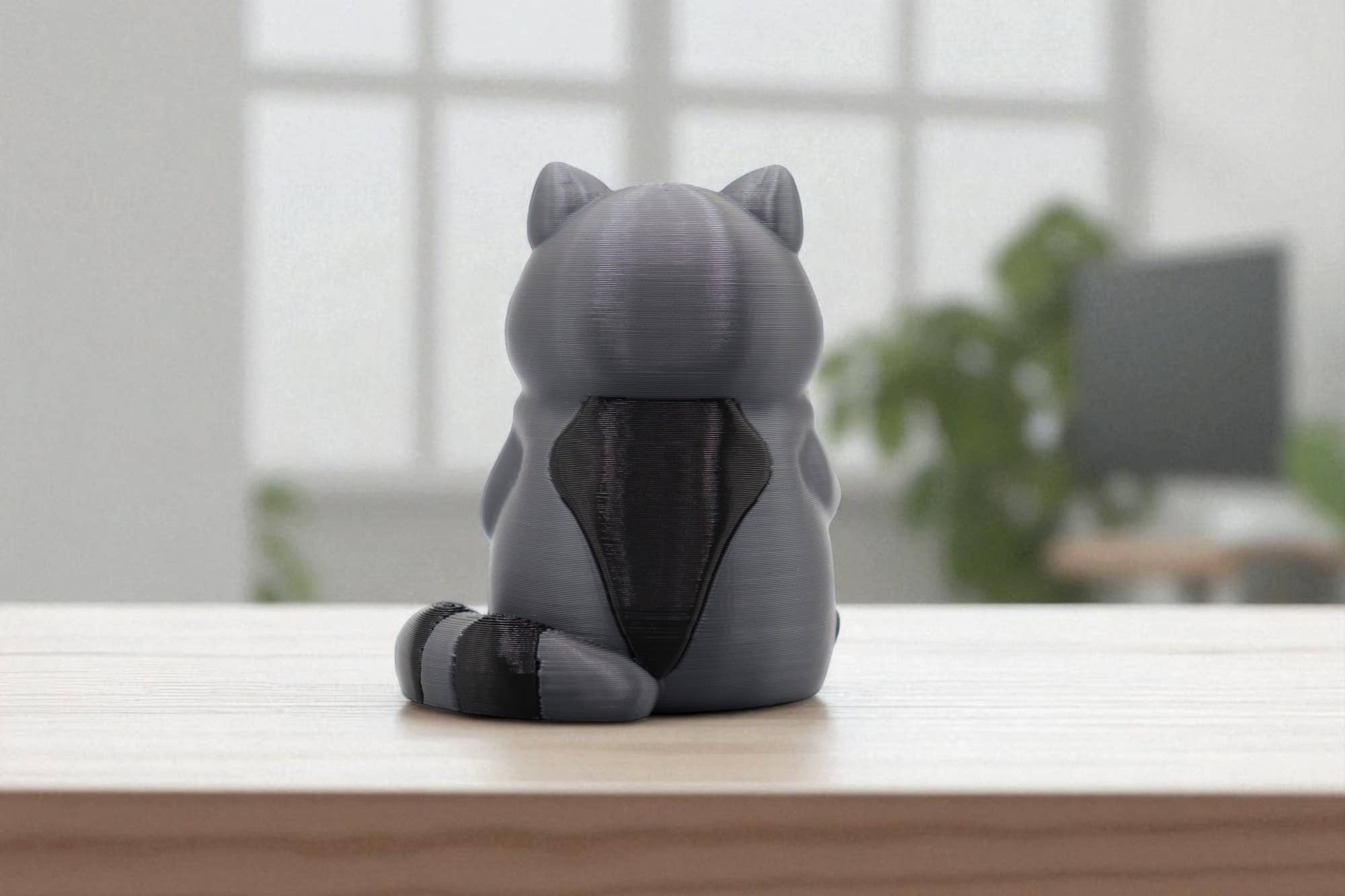 Raccoon Middle Finger Figurine – Funny Sarcastic Raccoon Gift