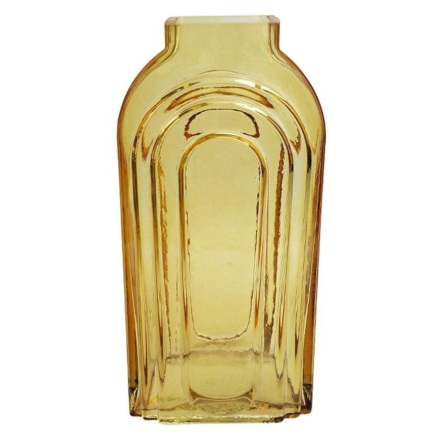 Tommy Tall Glass Flower Vase – Large (27 cm) - Amber