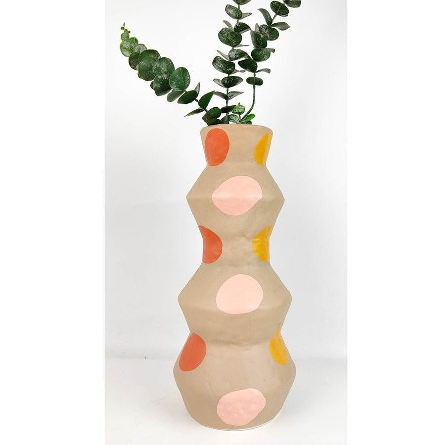 Margot Abstract Vase Sand Boho (Large)
