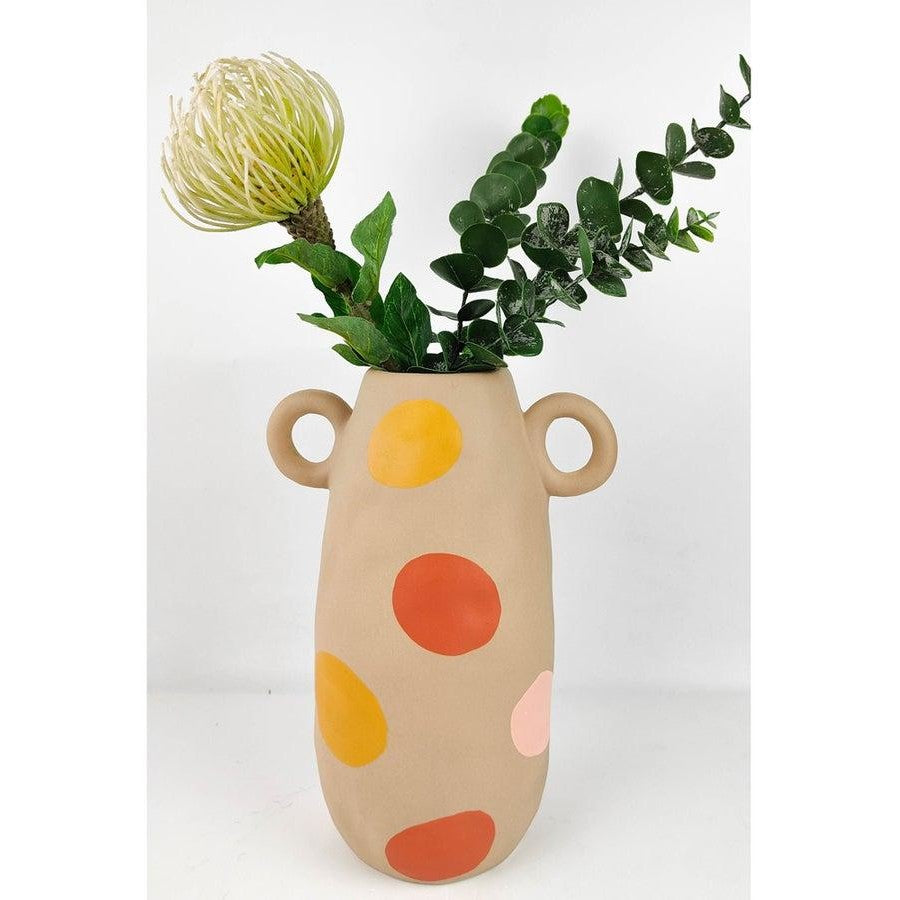 Margot Tall Vase – Sand & Boho (Medium, 28cm)