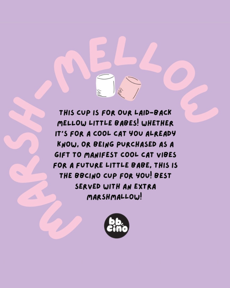 Marsh-MELLOW Babycino Cup - 120ml (STRAW INCLUDED)