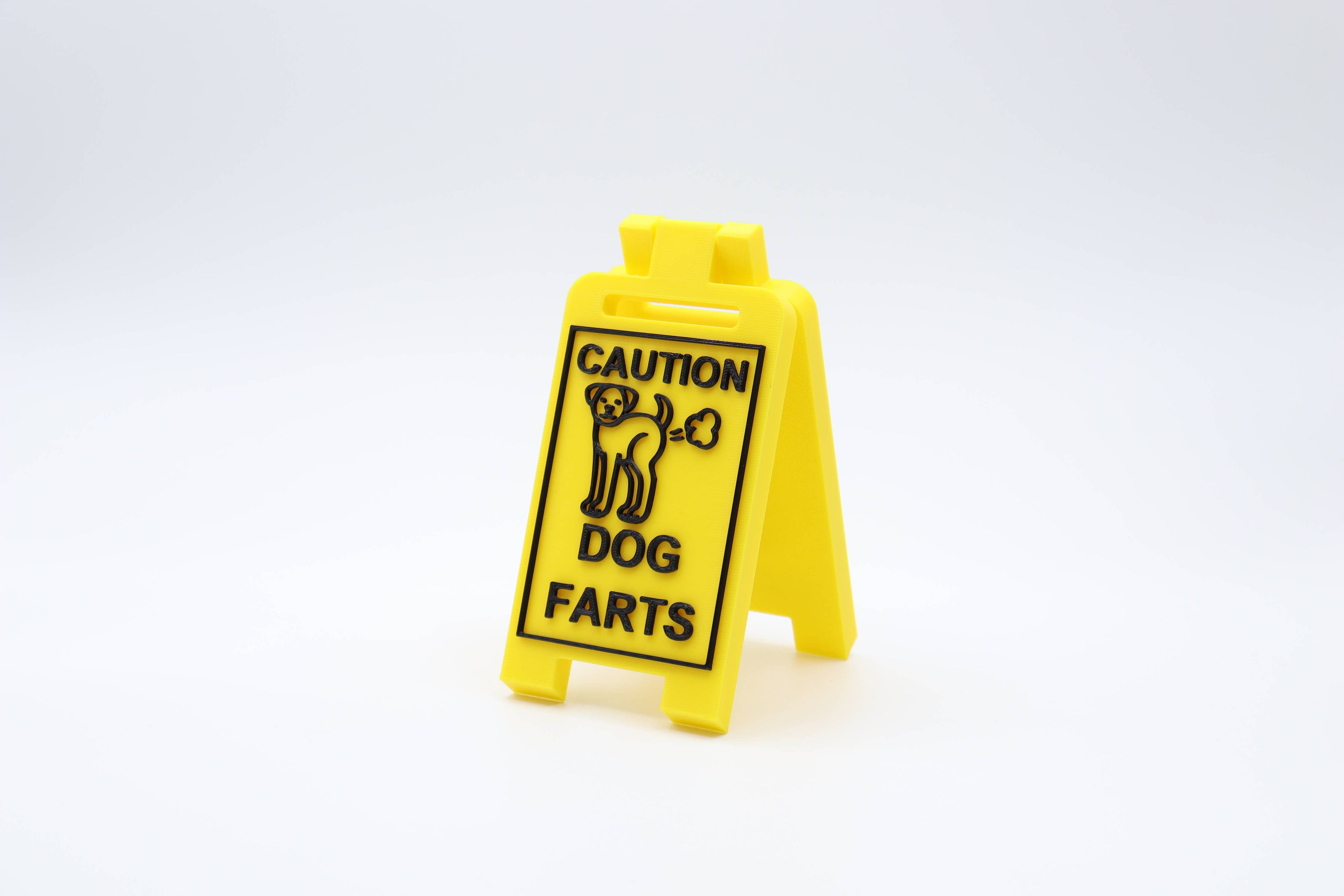Caution Dog Farts Floor Sign – Funny Gag Gift for Pet Owners 🐶💨