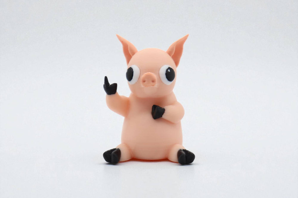 Pig Middle Finger Figurine – Funny Sarcastic Pig Gift