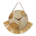 Kiana Fringe Clock Natural 53cm