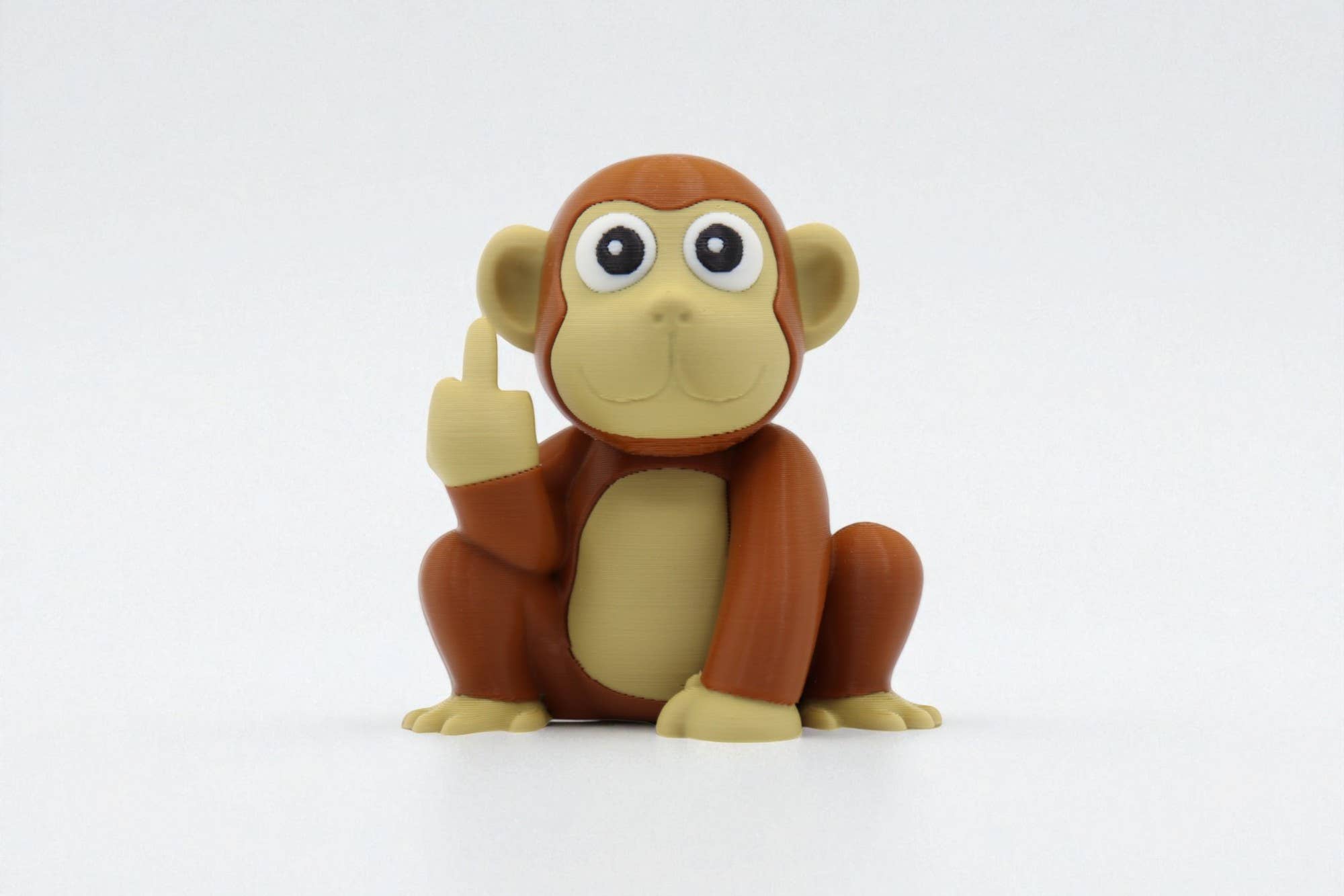 Monkey Middle Finger Figurine – Funny Sarcastic Monkey Gift