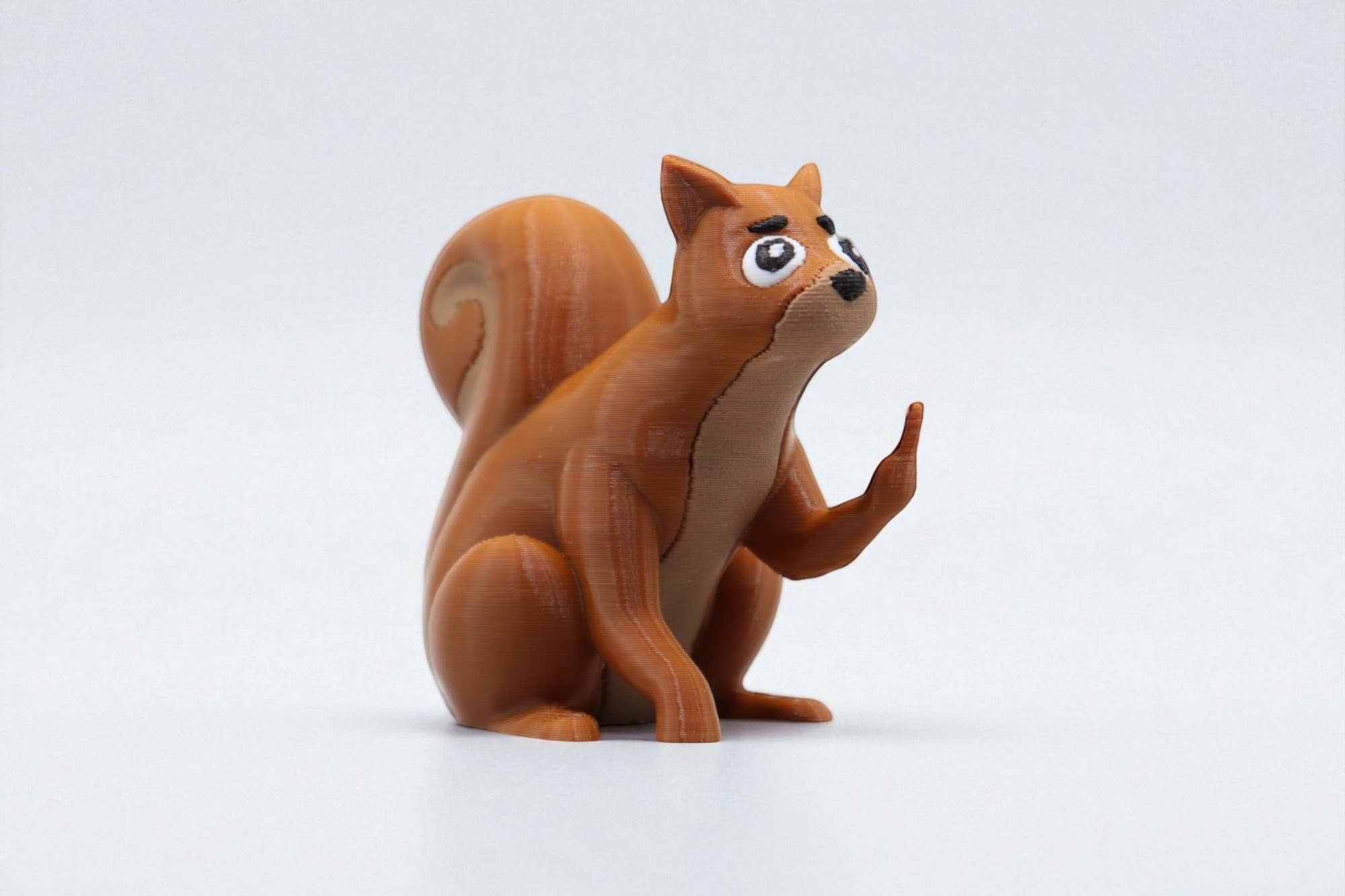 Squirrel Middle Finger Figurine – Funny Sarcastic Squirrel Gift