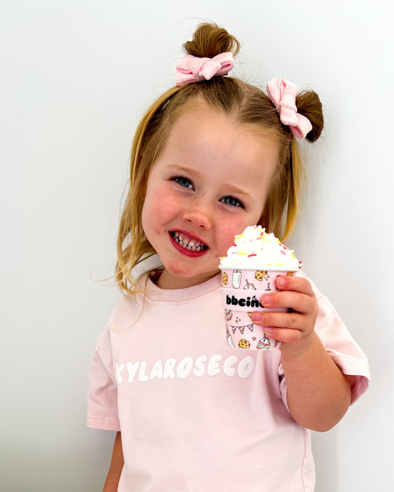 Tough Cookie in Pink Babycino Cup - 120ml (STRAW INCLUDED)