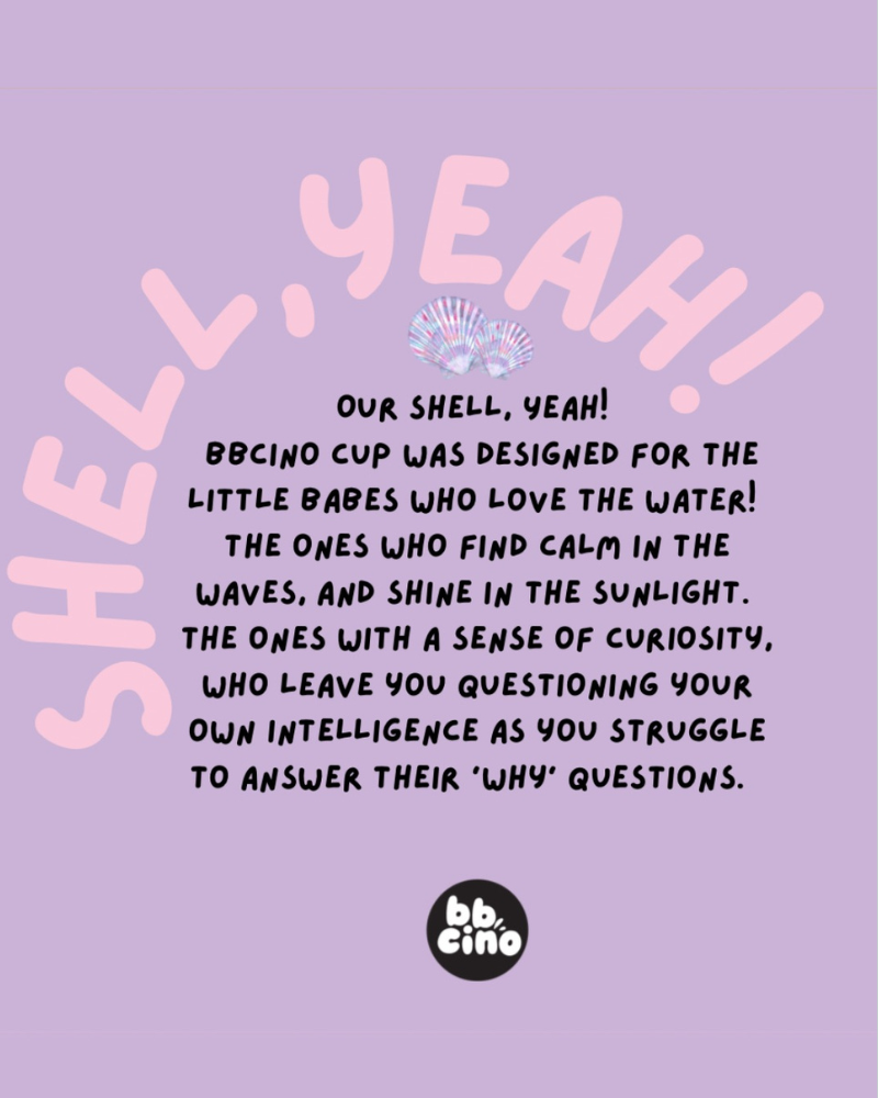 Shell, Yeah Kids Keep Cup - 240ml (STRAW INCLUDED)
