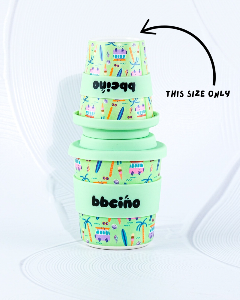 Beach Bums Babycino Cup - 120ml (STRAW INCLUDED)