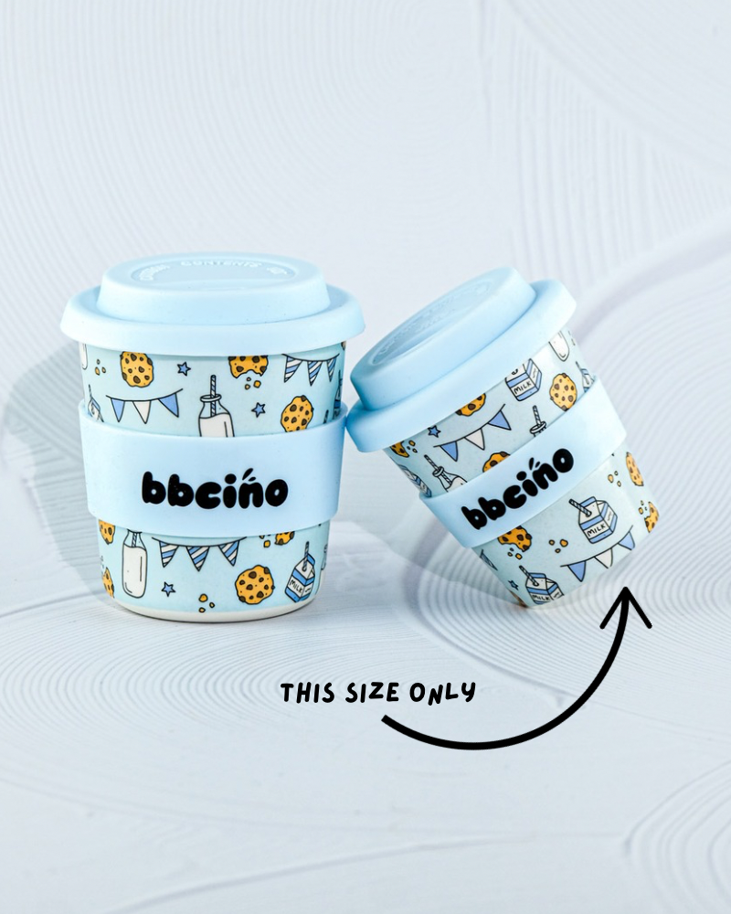 Tough Cookie in Blue Babycino Cup - 120ml (STRAW INCLUDED)