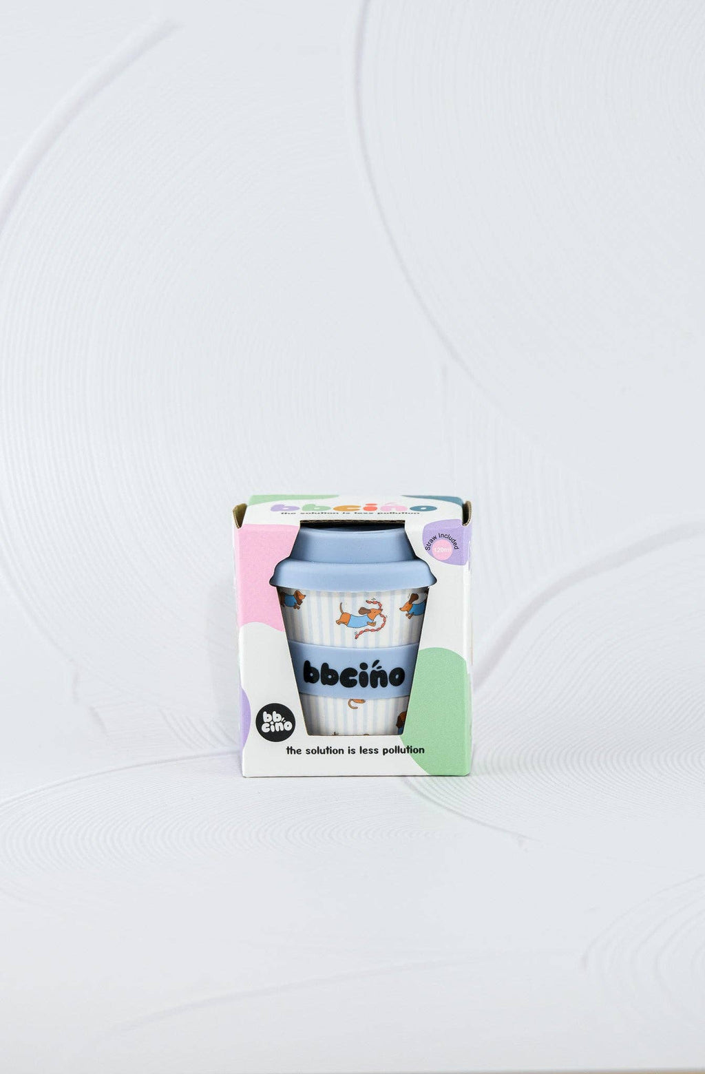 Dash in Blue Babycino Cup - 120ml (STRAW INCLUDED)