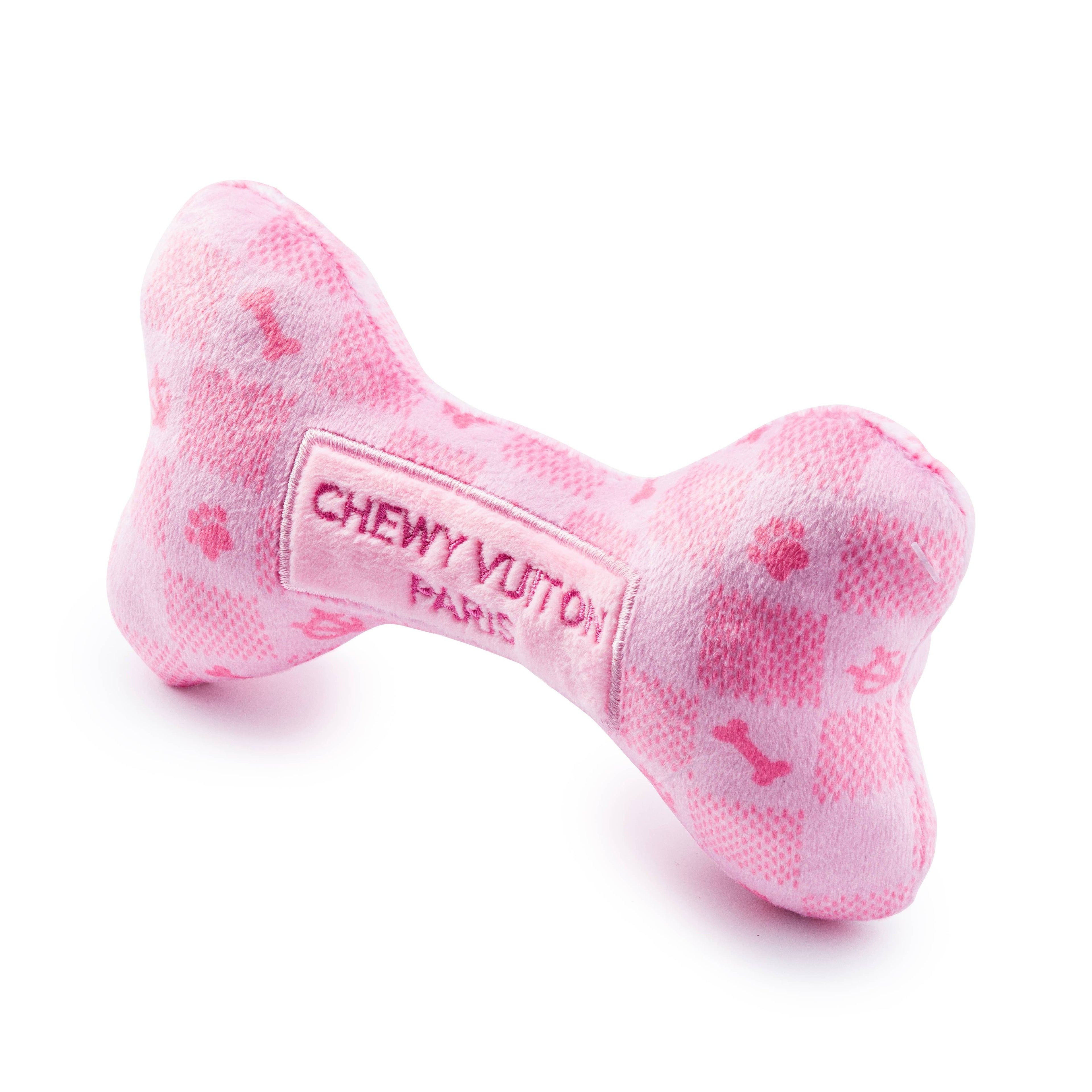 Pink Checker Chewy Vuiton Bone: Large