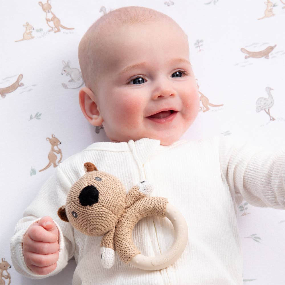 Wombat Rattle & Teether
