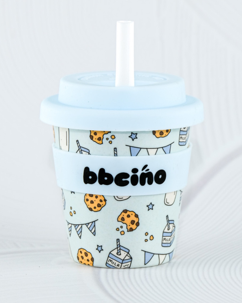 Tough Cookie in Blue Babycino Cup - 120ml (STRAW INCLUDED)