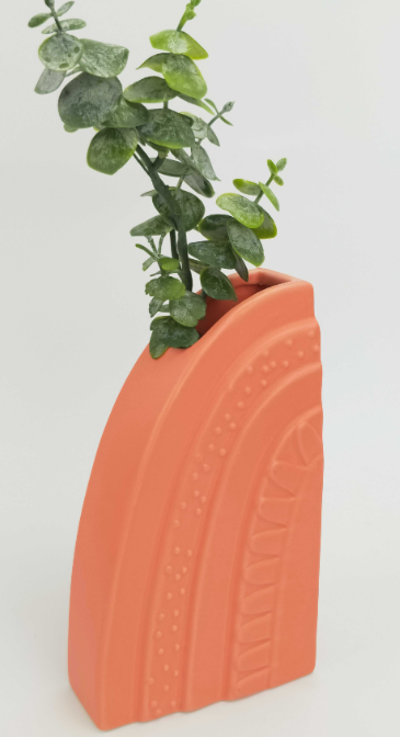 Addie Rainbow Vase – Peach (18cm)