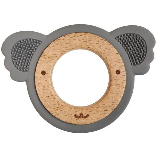 Koala Teether Ring Blue & Natural (8cm)