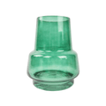 Tommy Abstract Glass Vase – Forest Green (Medium, 19 cm)