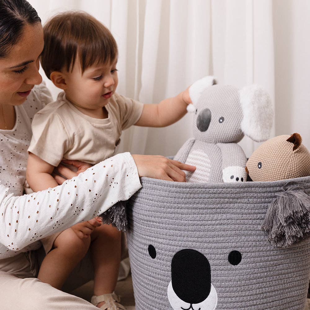 Cotton Rope Animal Hamper - Koala