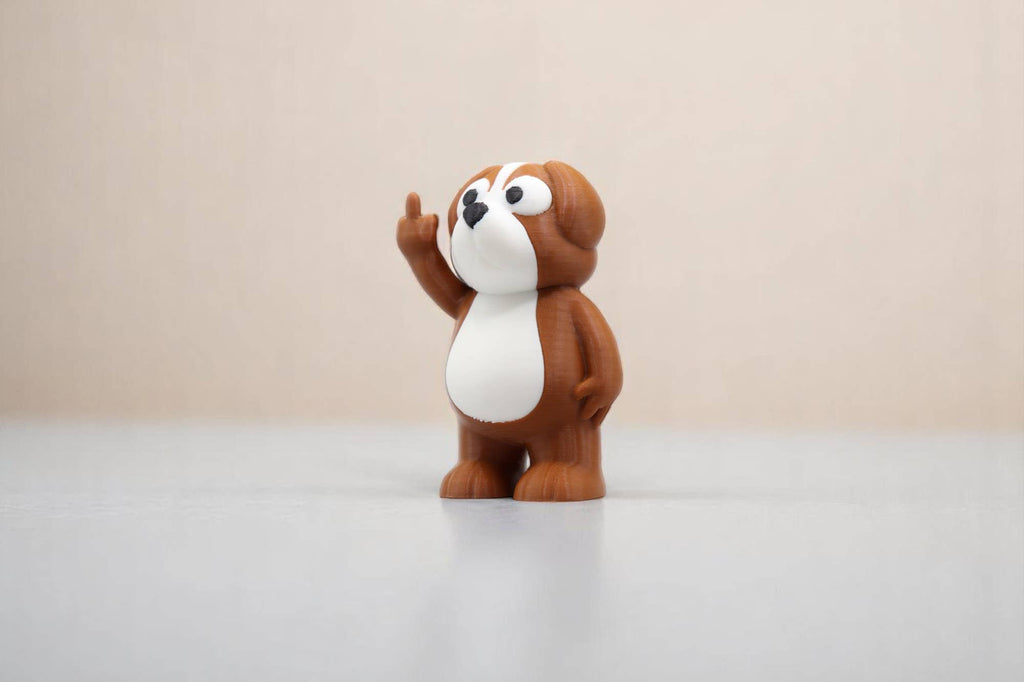 Dog Middle Finger Figurine – Funny Sarcastic Dog Gift