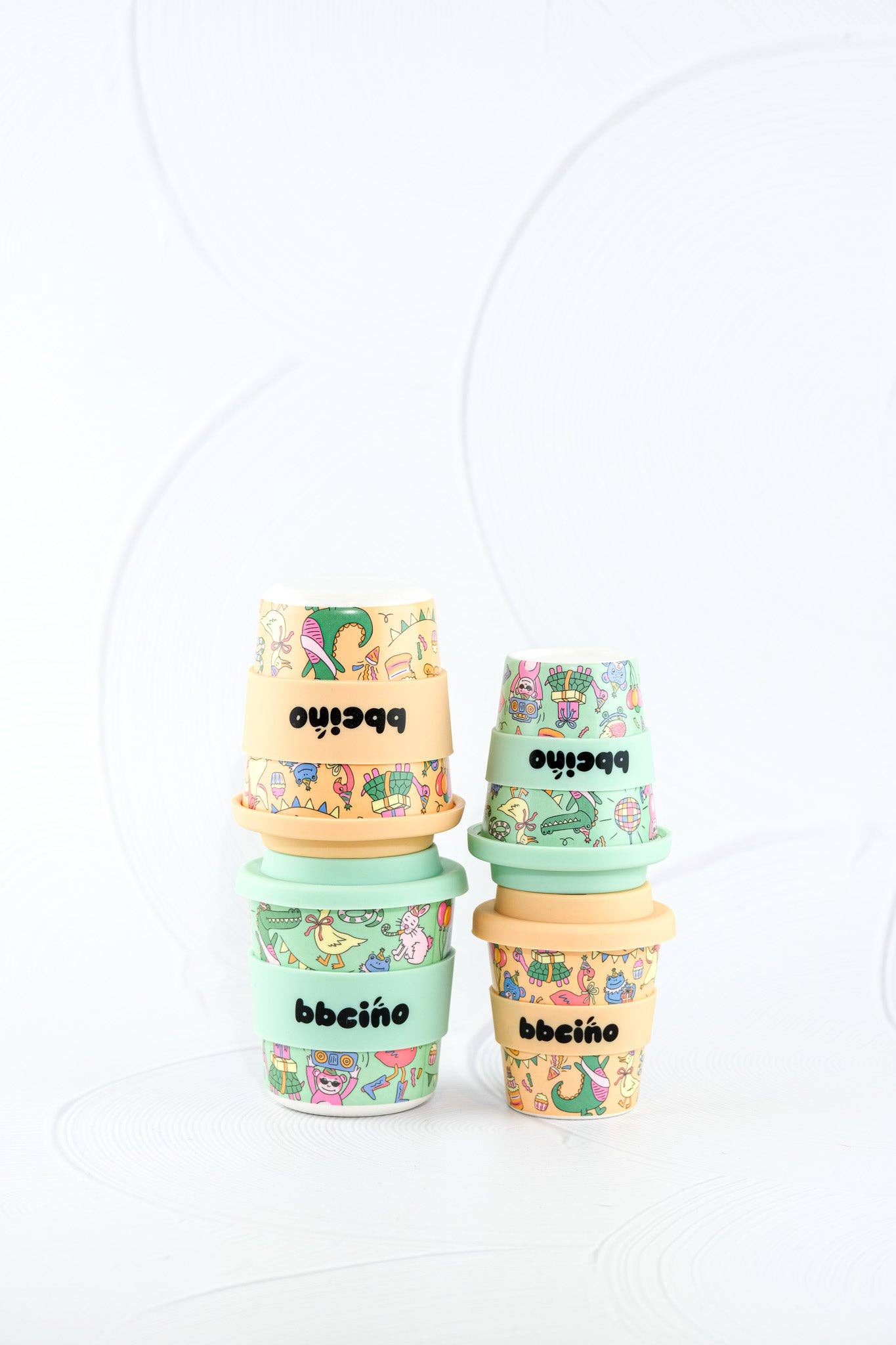 Party Animal in Green Babycino Cup - 120ml (STRAW INCLUDED)