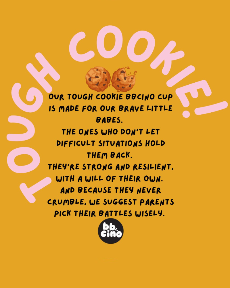 Tough Cookie in Pink Kids Keep Cup - 240ml (STRAW INCLUDED)
