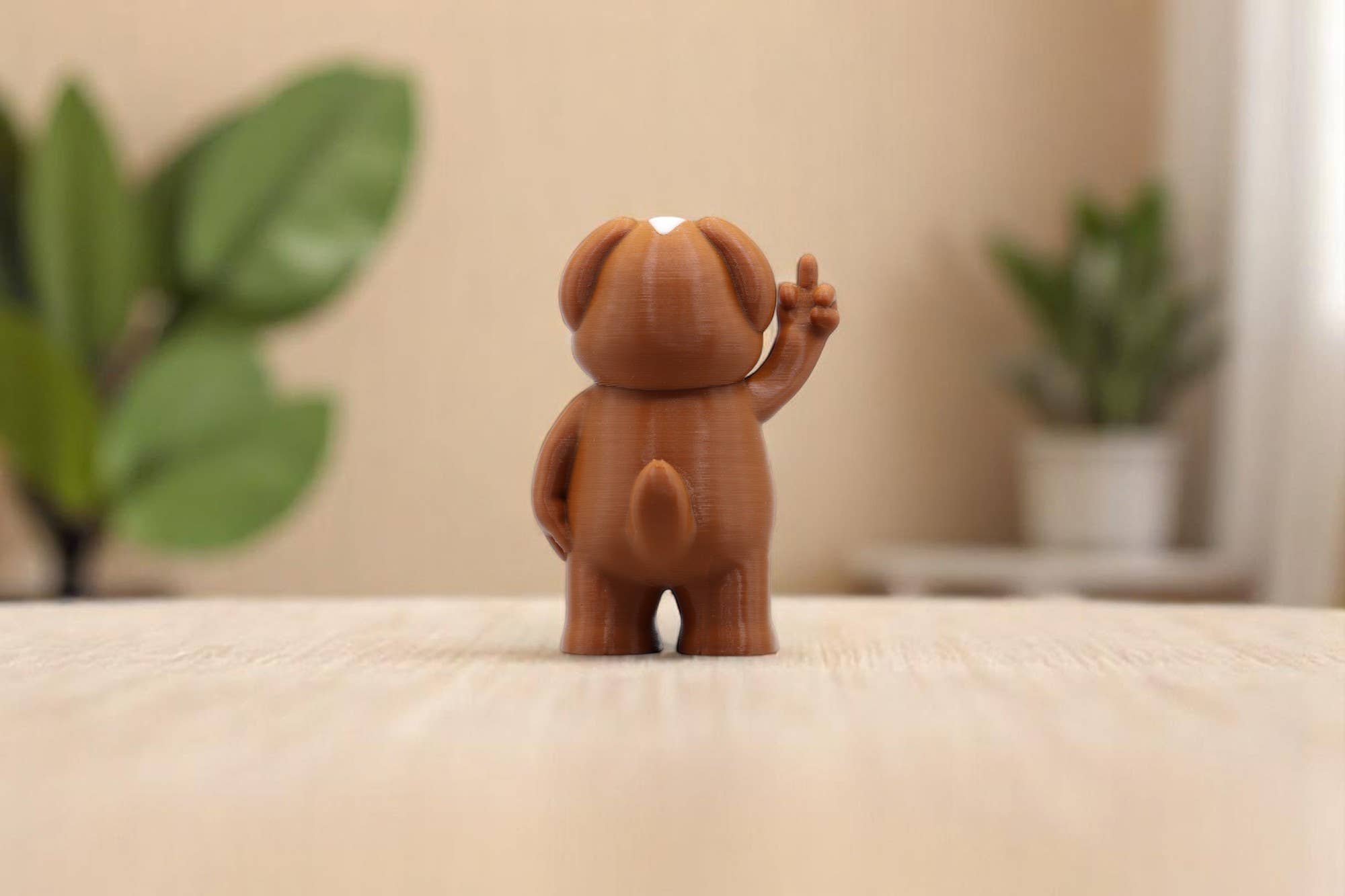 Dog Middle Finger Figurine – Funny Sarcastic Dog Gift