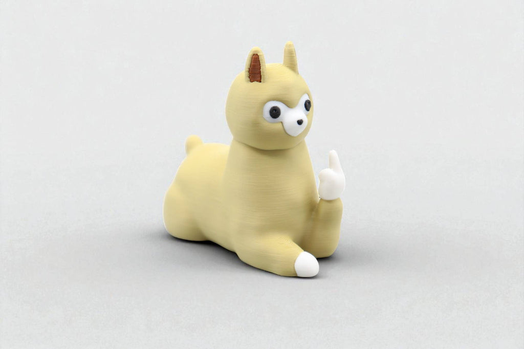 Llama Middle Finger Figurine – Funny Sarcastic Llama Gift