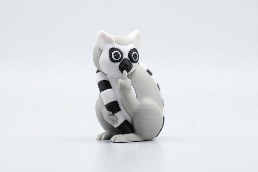 Lemur Middle Finger Figurine – Funny Sarcastic Lemur Gift
