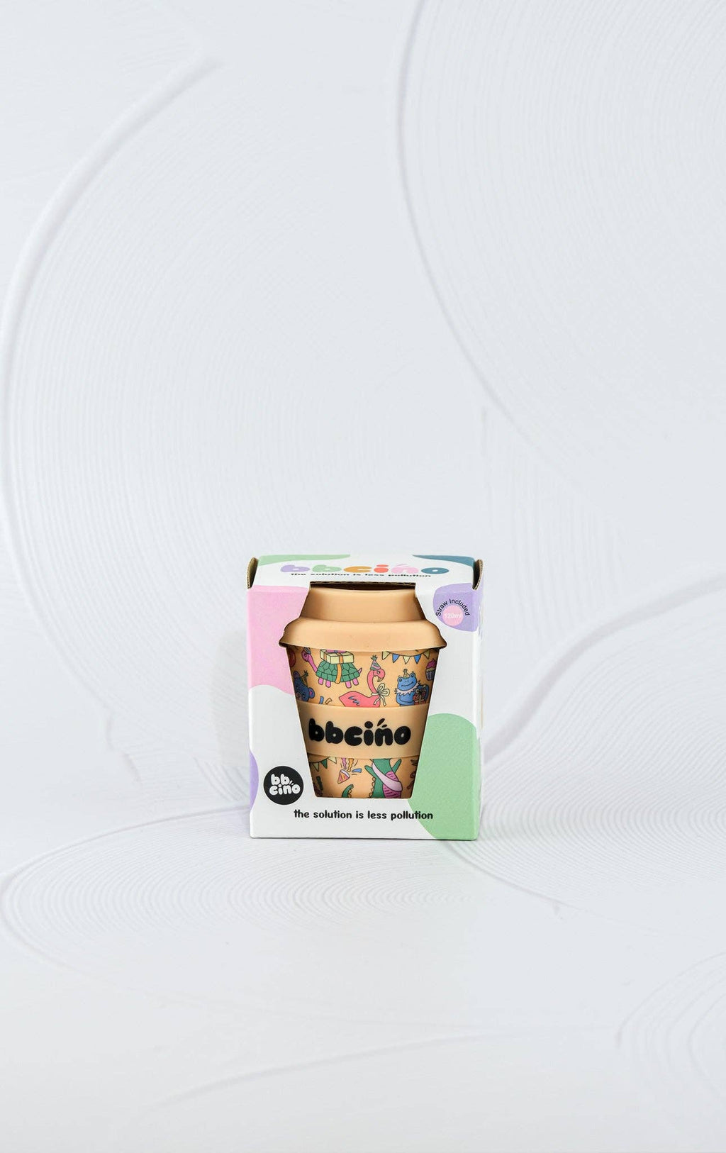 Party Animal in Orange Babycino Cup - 120ml (STRAW INCLUDED)