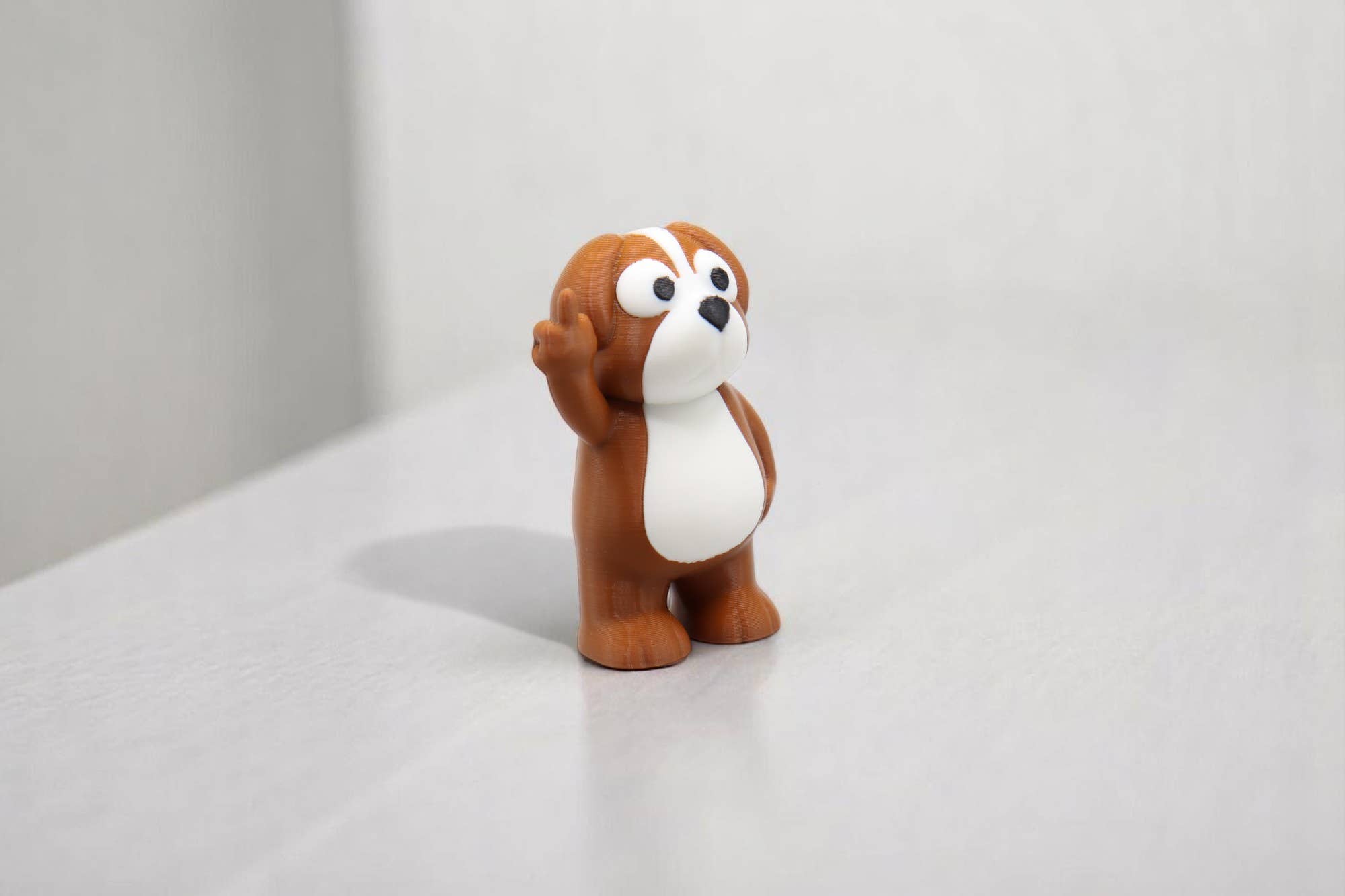 Dog Middle Finger Figurine – Funny Sarcastic Dog Gift