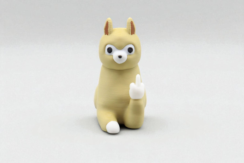Llama Middle Finger Figurine – Funny Sarcastic Llama Gift