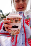 Scoops in Pink Babycino Cup - 120ml (STRAW INCLUDED)