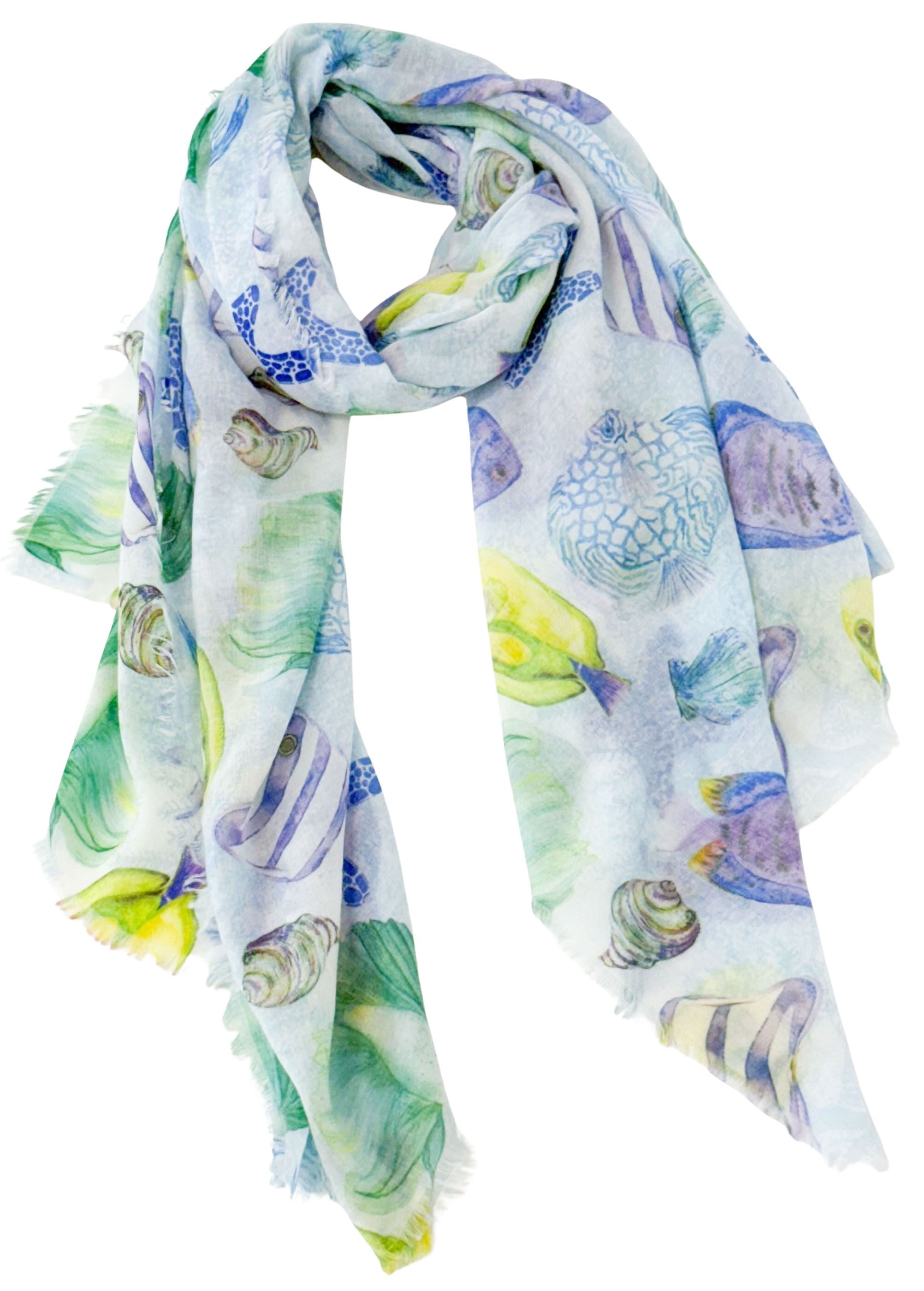 Reef Scarf in Blue