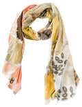 Flower Field Scarf in Peach
