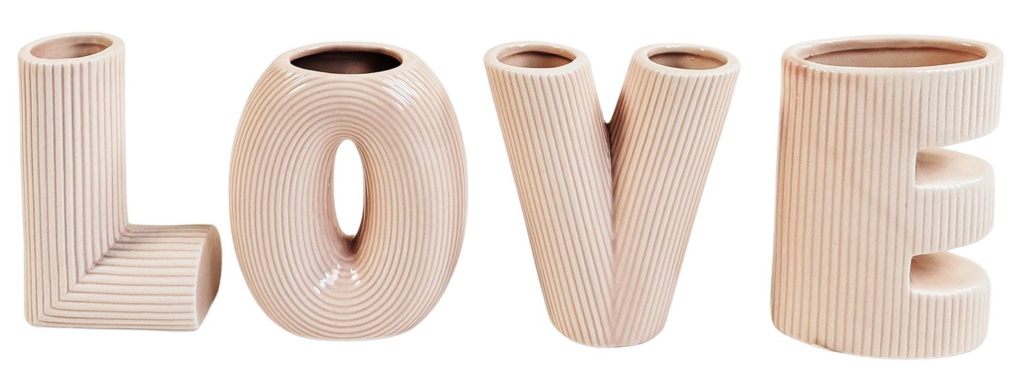 Love Letter Vase 9.5cm (pink)