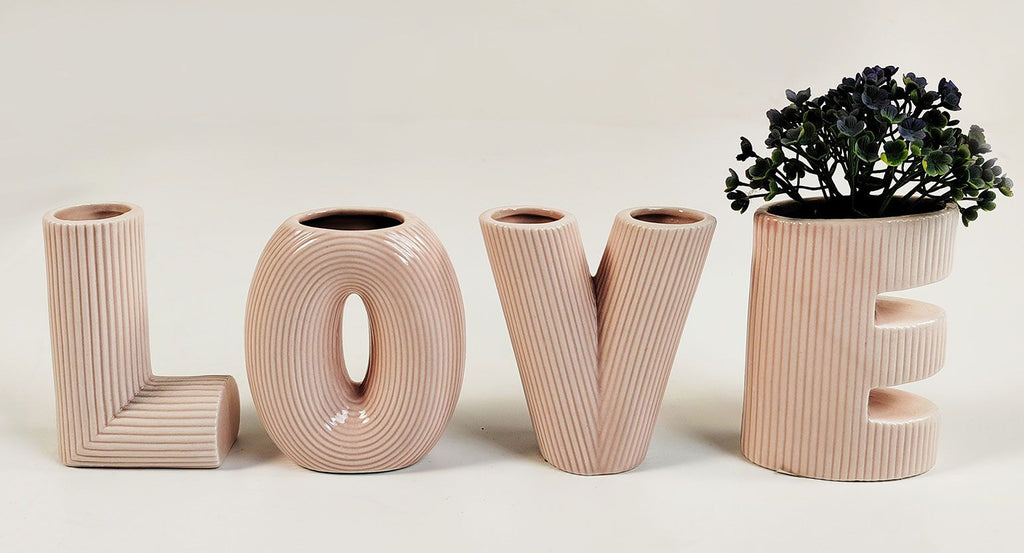 Love Letter Vase 9.5cm (pink)