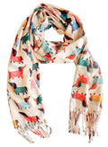 Dashy Dog Scarf in Cream