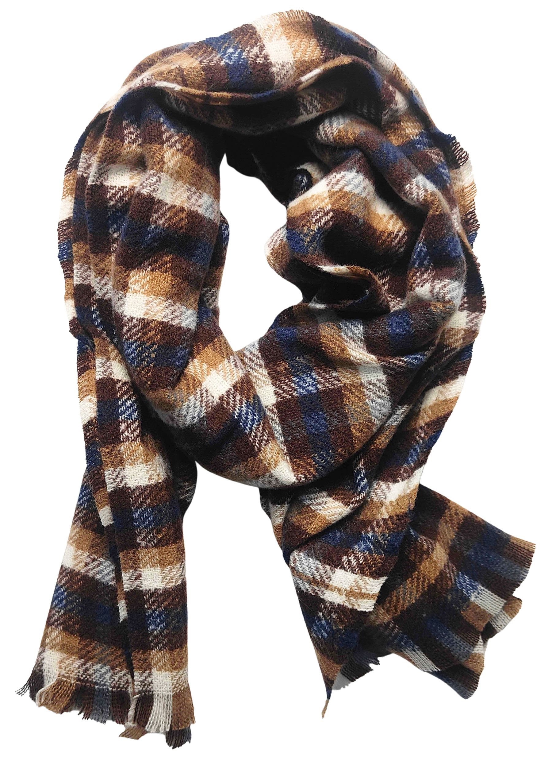 Lizzie Scarf in Brown & Cream