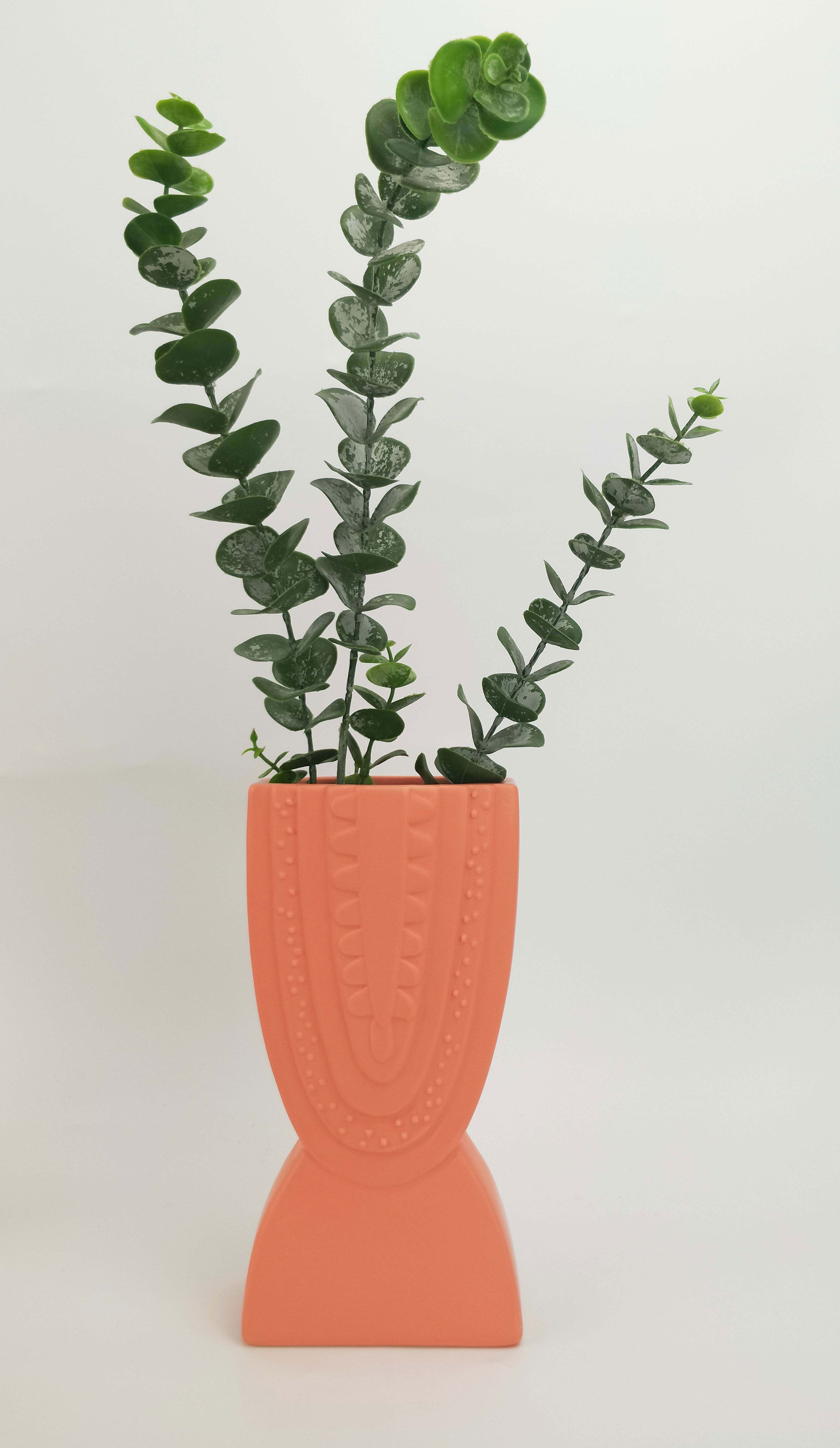Addie Rainbow Vase – Peach (Medium, 22cm)