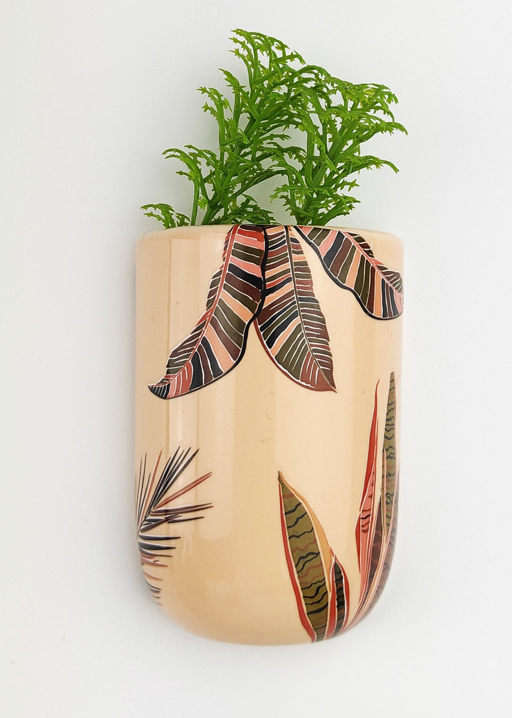 Ivy Foliage Magnet Planter – Pink & Green (10 cm)